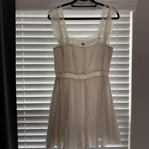 Free People Ivory Lace Dress